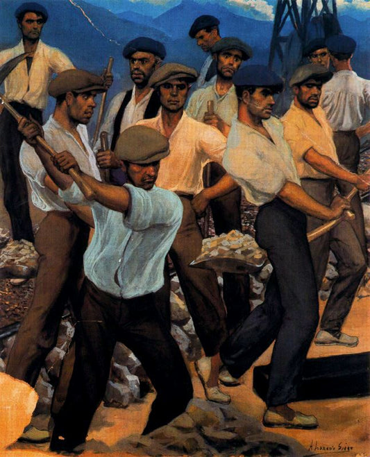 Picapedreros by Adolfo Lozano Sidro,16x12(A3) Poster