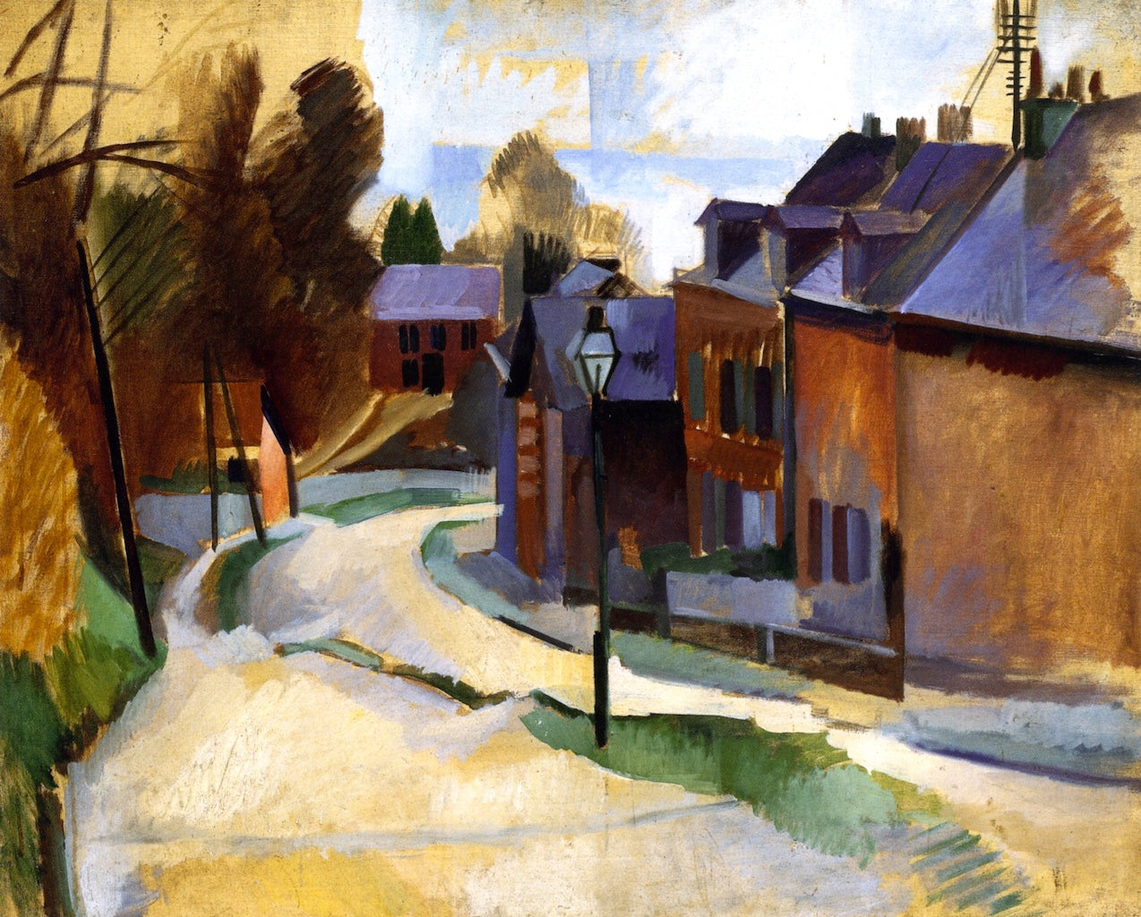 Road in Laon by Robert Delaunay,16x12(A3) Poster