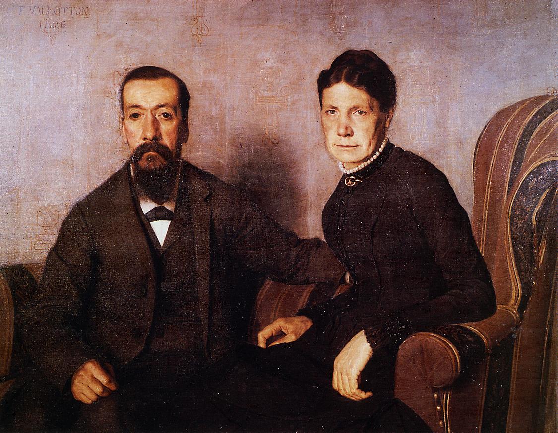 The Artist's Parents, vintage artwork by Felix Vallotton, 12x8" (A4) Poster