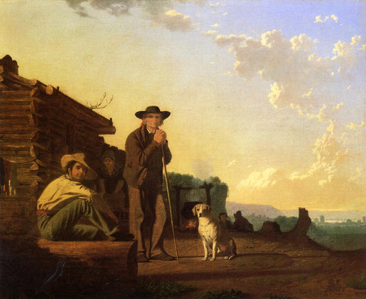 The Squatters, vintage artwork by George Caleb Bingham, A3 (16x12") Poster Print