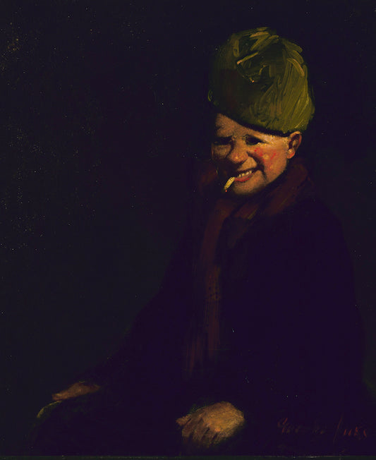New Year's Shooter, vintage artwork by George Luks, 12x8" (A4) Poster