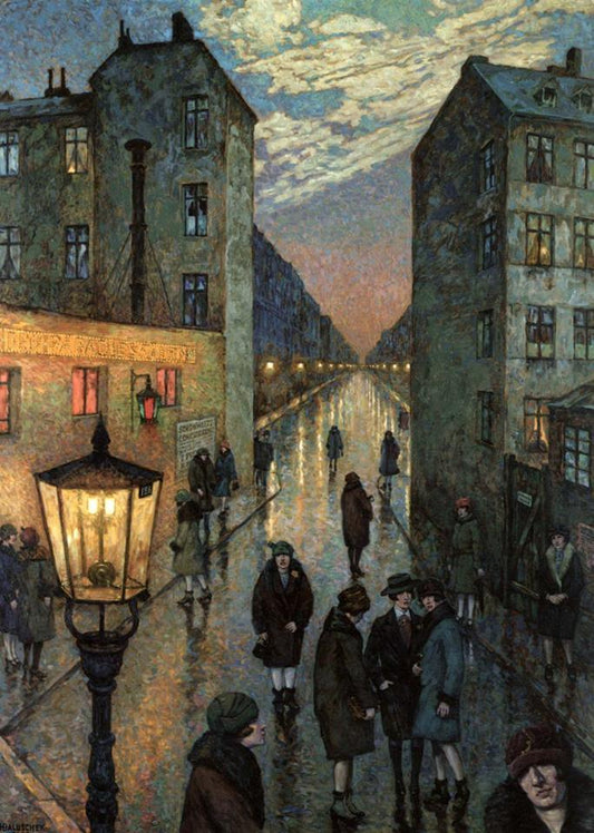 Corner of the Big City by Hans Baluschek,A3(16x12")Poster