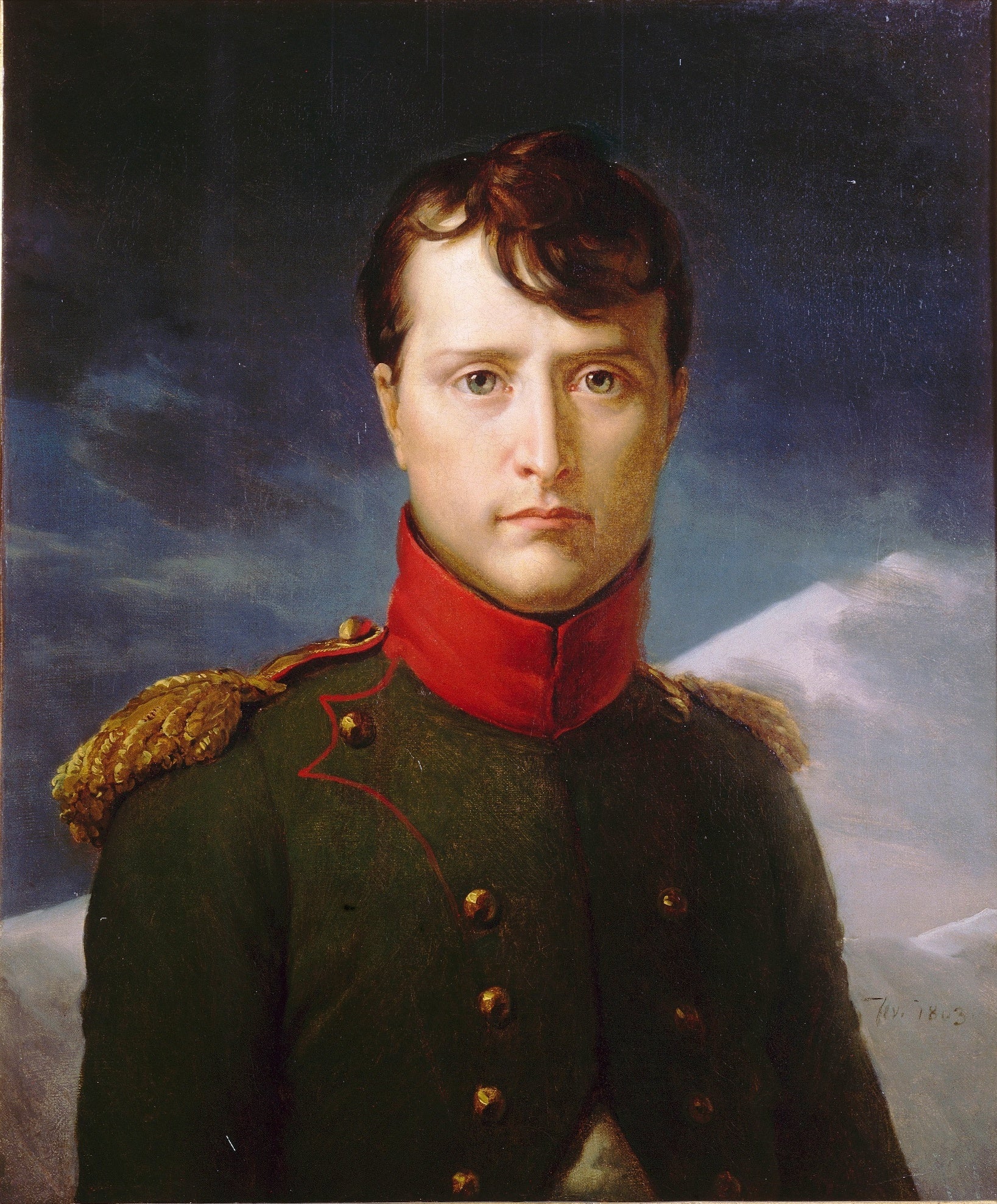 Napoleon Bonaparte First Consul, vintage artwork by François Gerard, 12x8" (A4) Poster