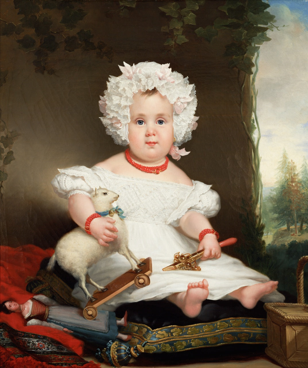 Portrait of Catharina Elisabeth Rente Linsen, vintage artwork by Jan Adam Kruseman, A3 (16x12") Poster Print