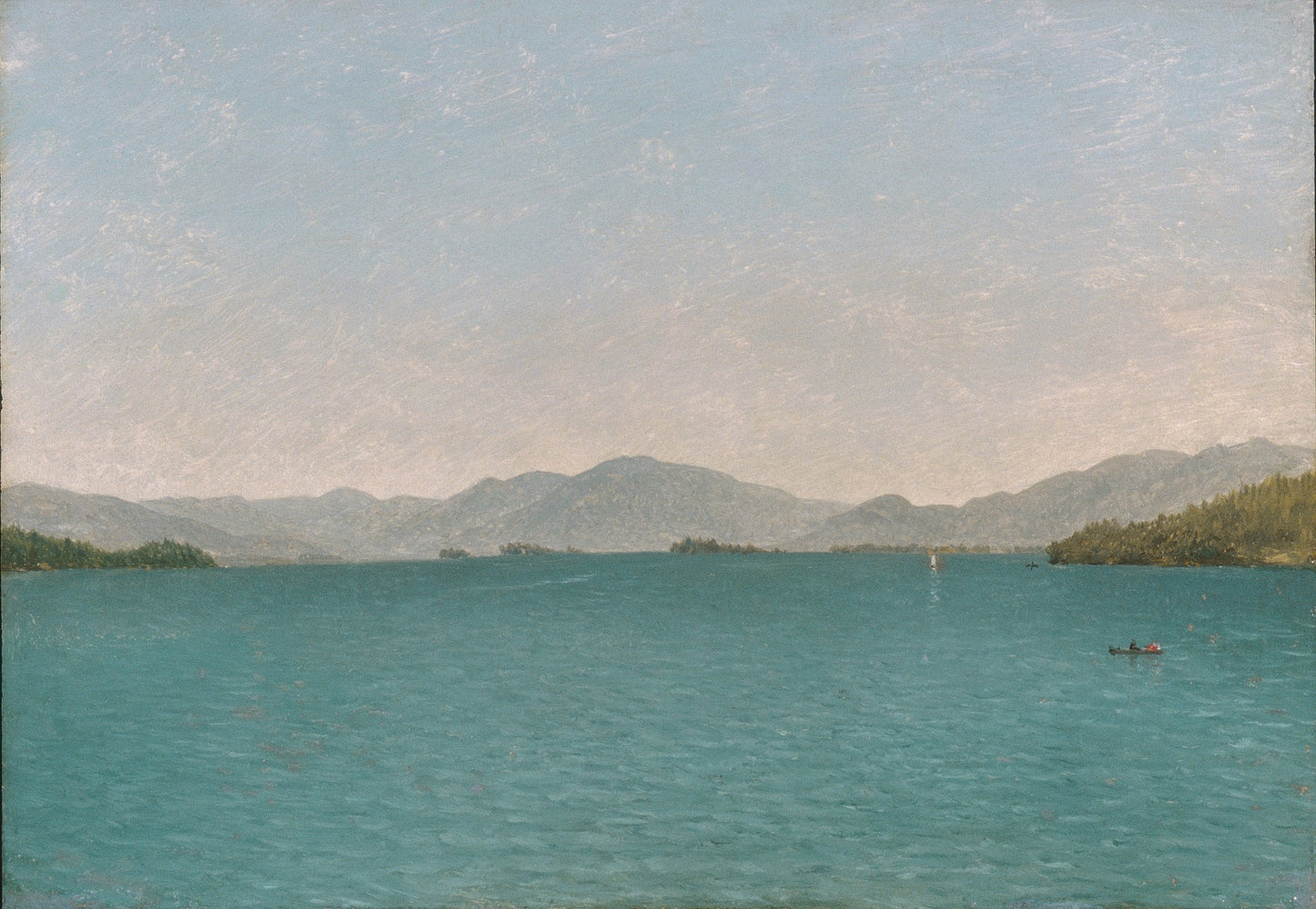 Lake George, Free Study, vintage artwork by John Frederick Kensett, A3 (16x12") Poster Print