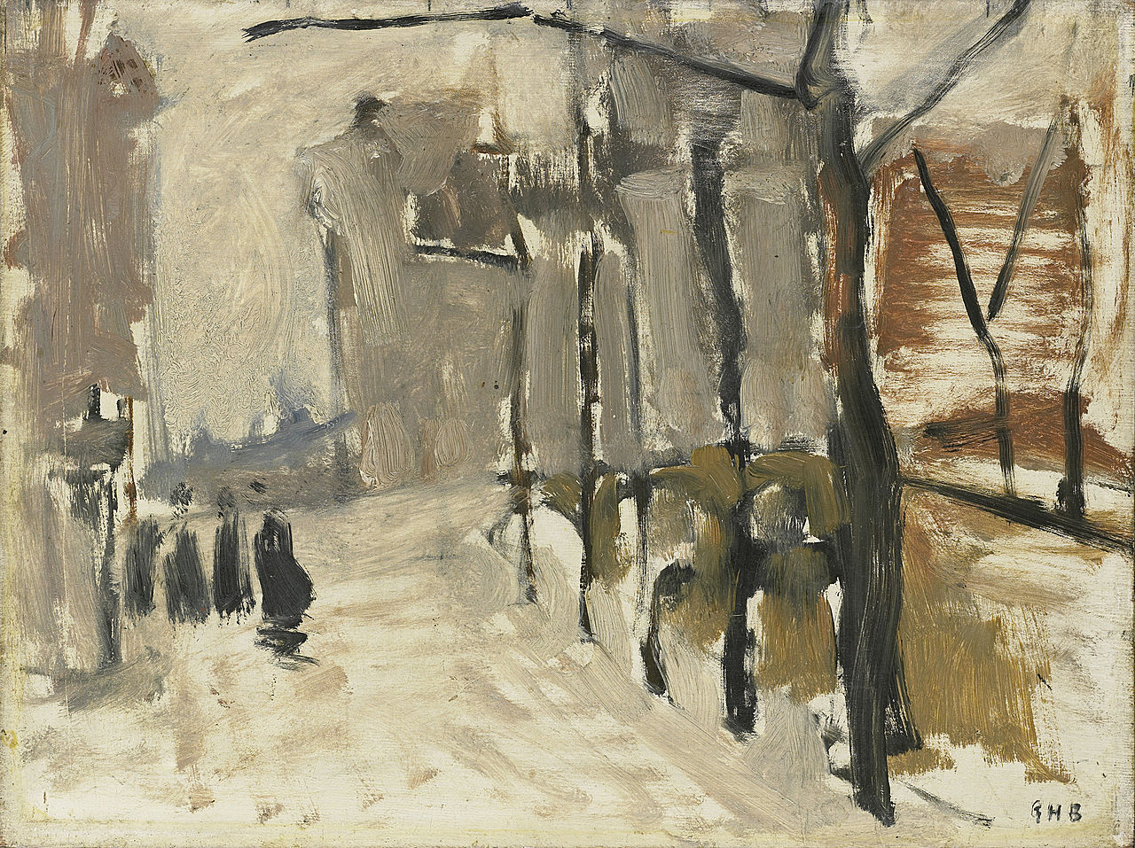 Cityscape in The Hague by George Hendrik Breitner,A3(16x12")Poster