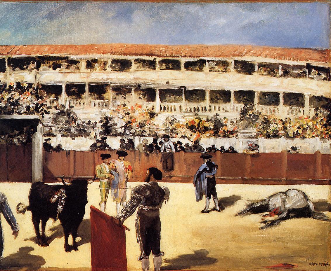 The Bullfight, vintage artwork by Édouard Manet, 12x8" (A4) Poster