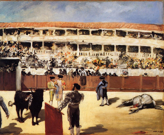 The Bullfight, vintage artwork by Édouard Manet, 12x8" (A4) Poster
