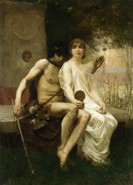 Lycenion et Daphnis by Jean-Eugene Buland,A3(16x12")Poster