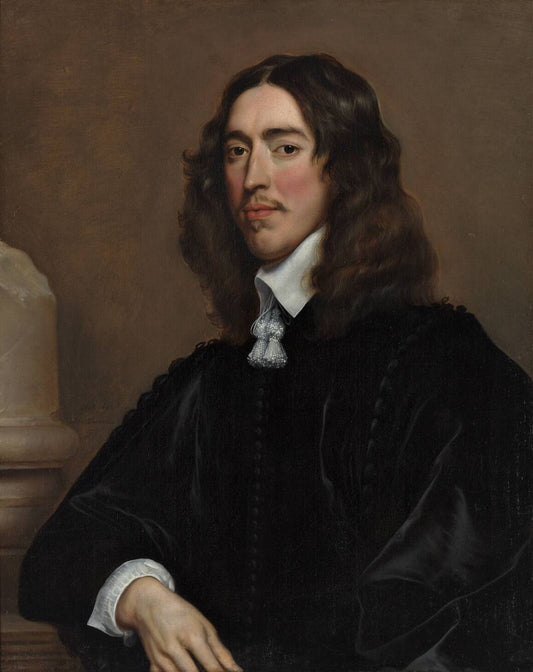 Portrait of Johan de Witt, vintage artwork by Adriaen Hanneman, 12x8" (A4) Poster
