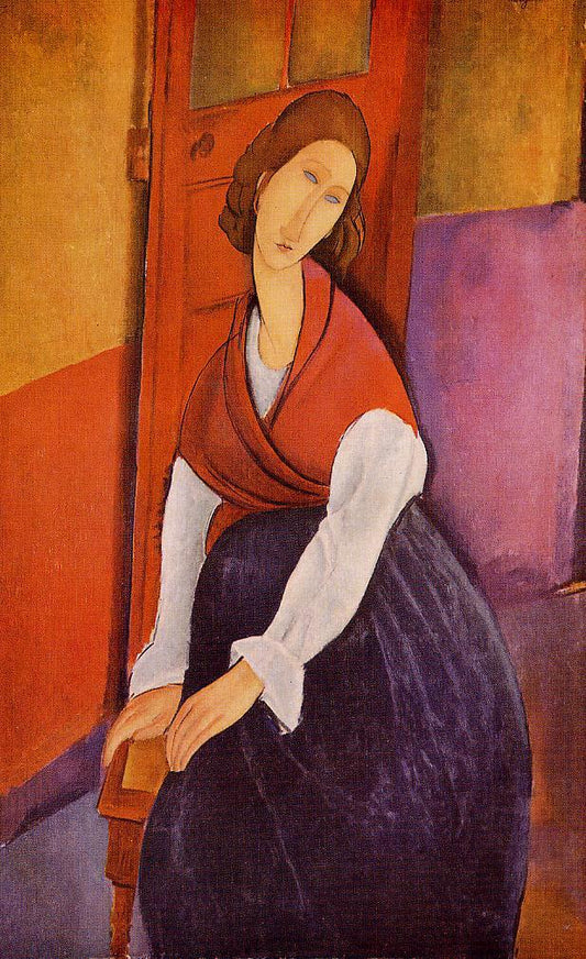 Jeanne Hebuterne by Amedeo Modigliani,16x12(A3) Poster