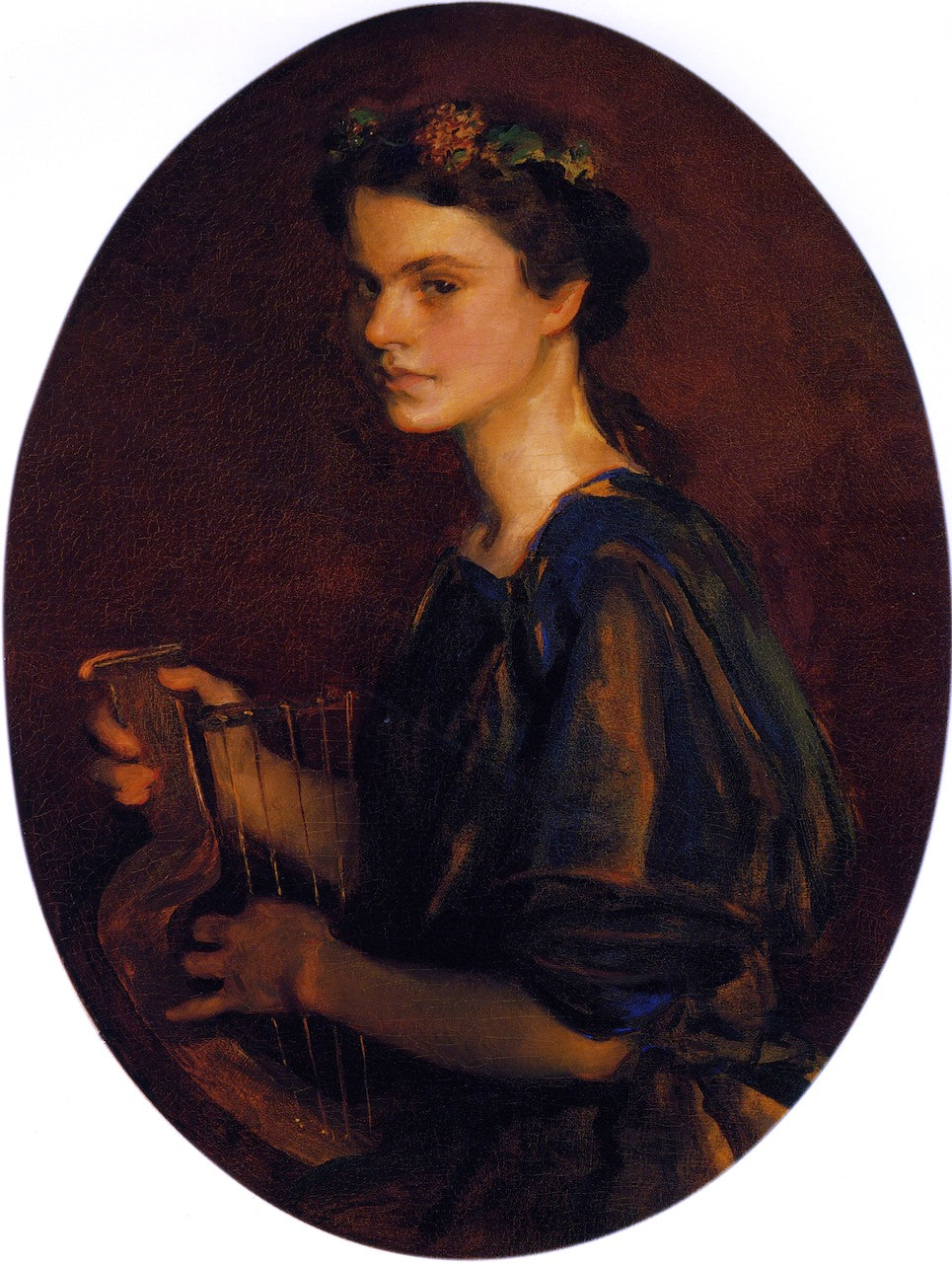 Girl with Lyre by Cecilia Beaux,A3(16x12")Poster