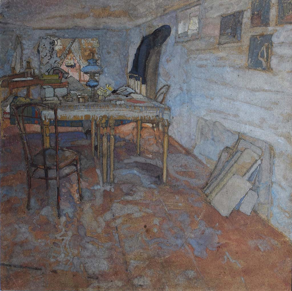 The Artist's Studio in the Crimea by Boris Grigoriev,16x12(A3) Poster