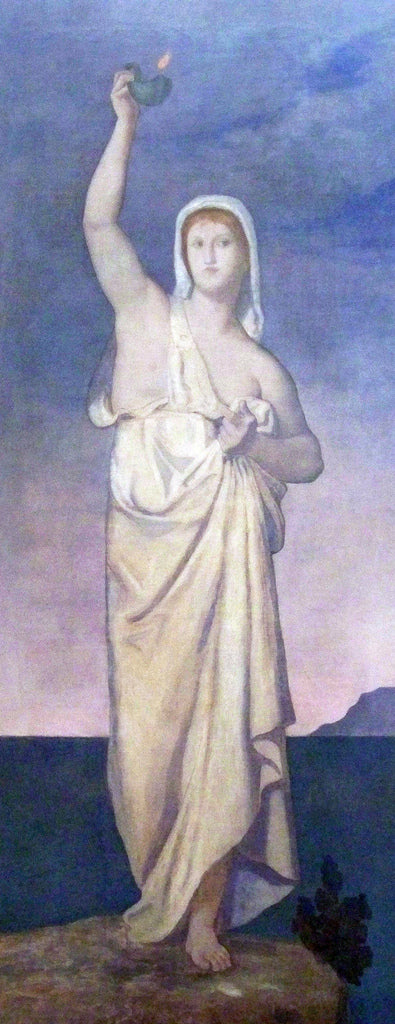 La Vigilance, vintage artwork by Pierre Puvis de Chavannes, 12x8" (A4) Poster