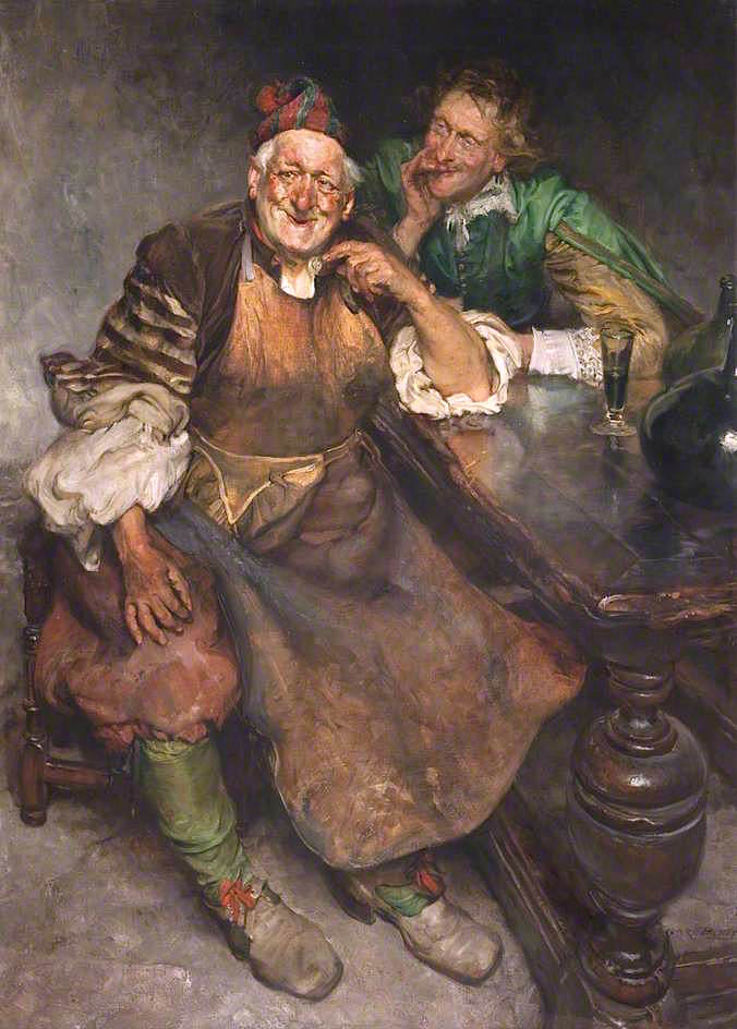 Scandal, vintage artwork by Edgar Bundy, 12x8" (A4) Poster
