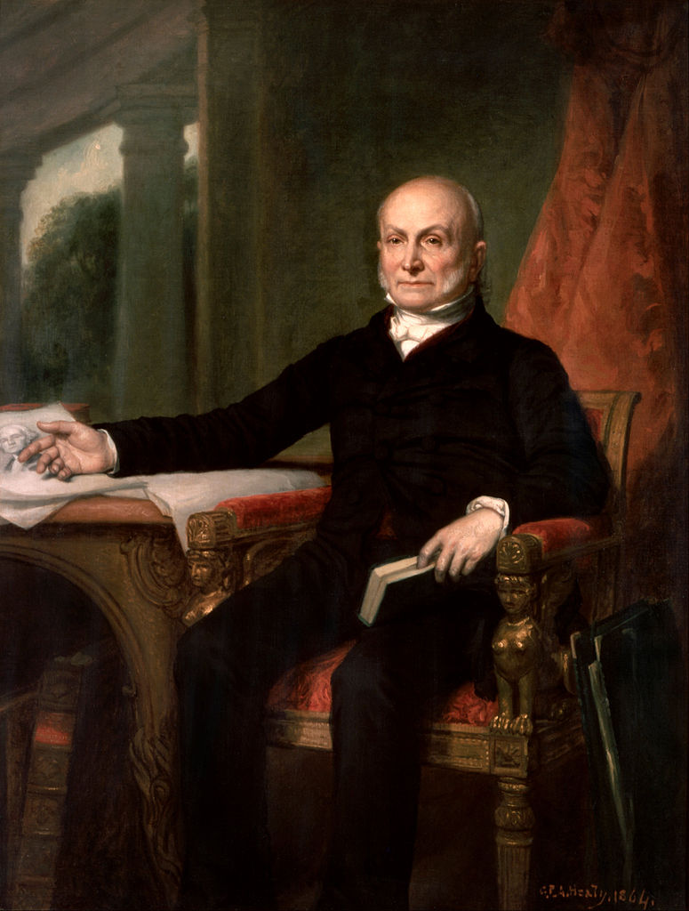 John Quincy Adams, vintage artwork by George Peter Alexander Healy, A3 (16x12") Poster Print