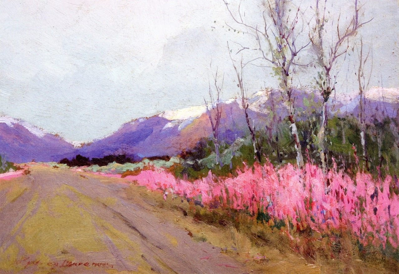 Fireweed Lane, vintage artwork by Sydney Mortimer Laurence, 12x8" (A4) Poster