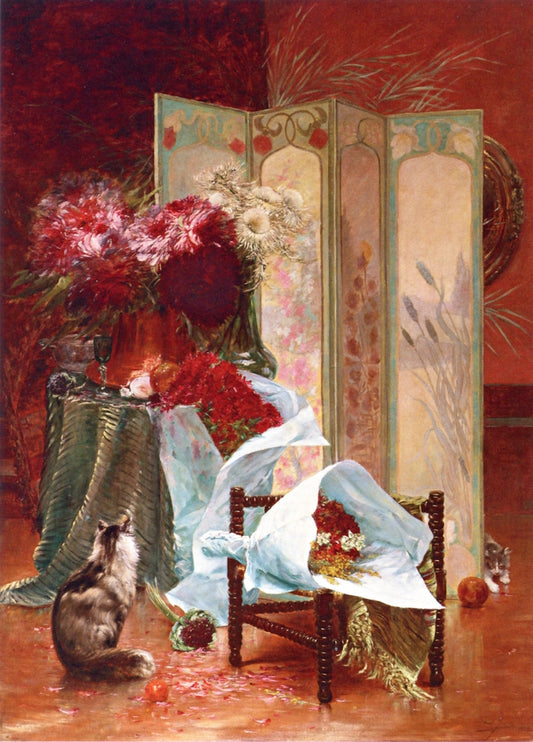 Jour de Fȇte, vintage artwork by Charles Jacob Jung, 12x8" (A4) Poster