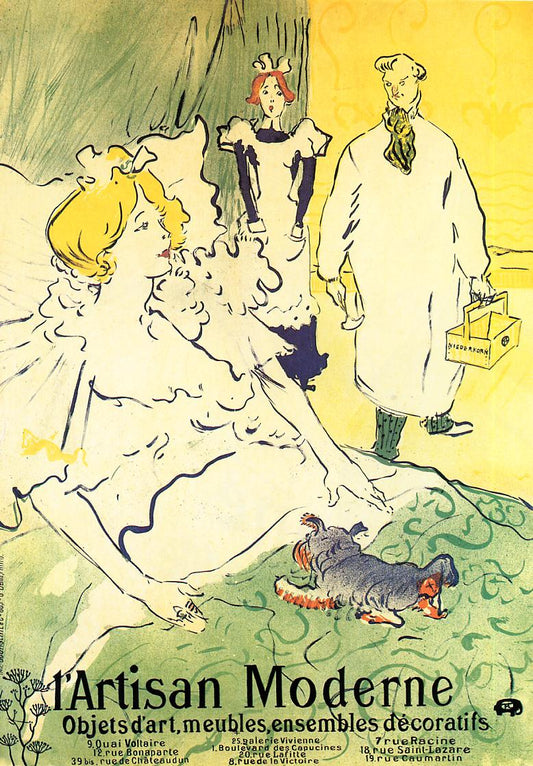 L'artisdan Moderne, vintage artwork by Robert Crannell Minor, 12x8" (A4) Poster