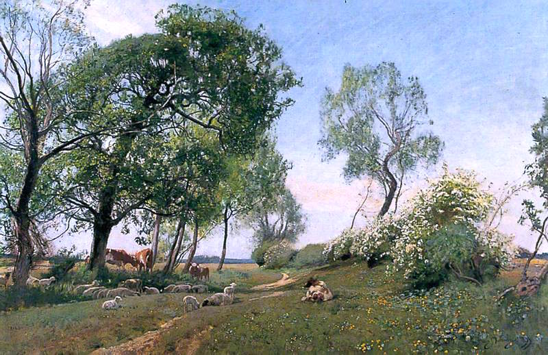 Autumn: The Waning Year, vintage artwork by Sir David Scott Murray, 12x8" (A4) Poster