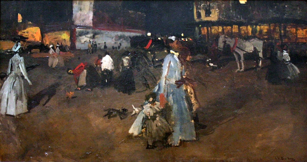 n Evening on the Dam in Amsterdam by George Hendrik Breitner,A3(16x12")Poster