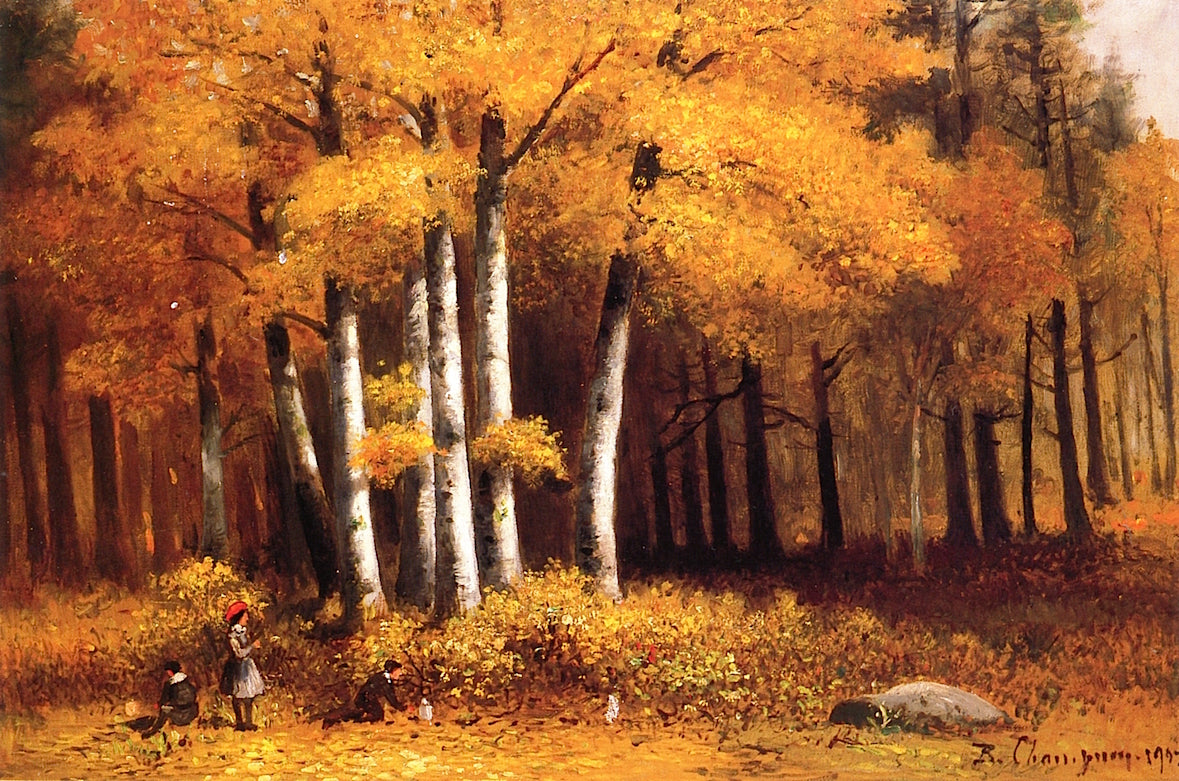 A Walk in the Woods, vintage artwork by Benjamin Champney, A3 (16x12") Poster Print