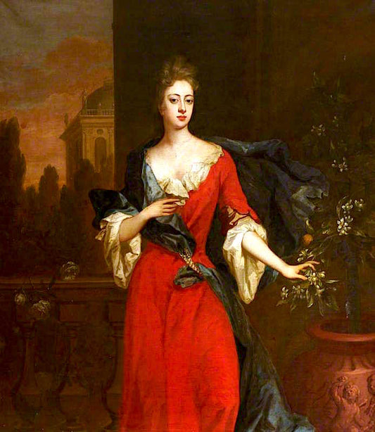 Lady Anne de Vere Capel, Countess of Carlisle, vintage artwork by Michael Dahl, 12x8" (A4) Poster
