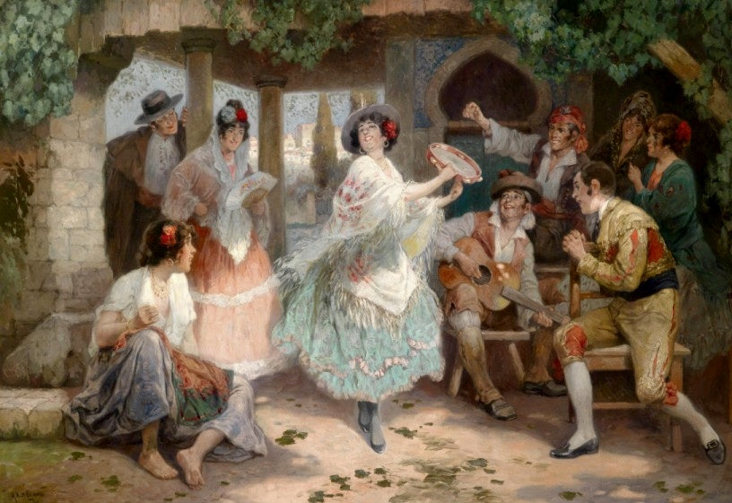 Southern Scene by Rudolf Alfred Höger,16x12(A3) Poster