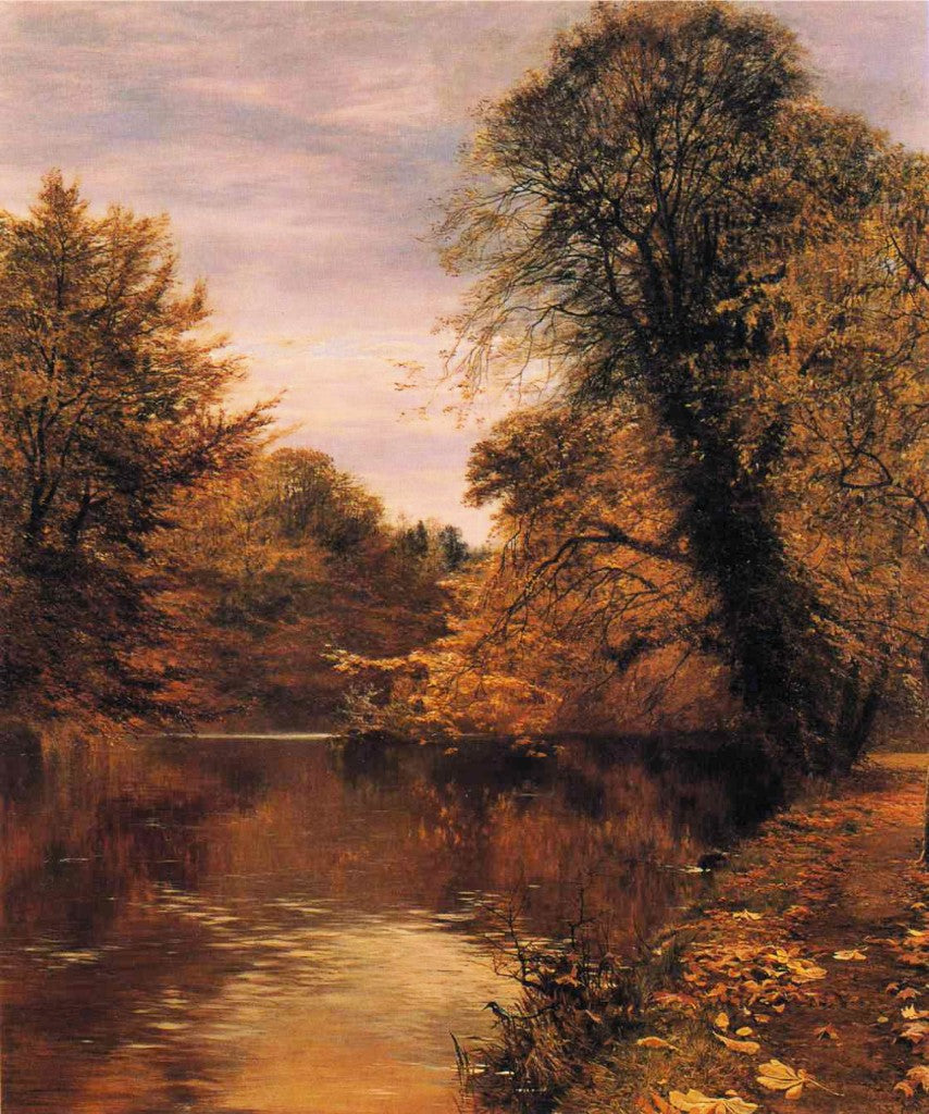 Leaves are but the Wings on which the Summer Flies, vintage artwork by George Vicat Cole, 12x8" (A4) Poster