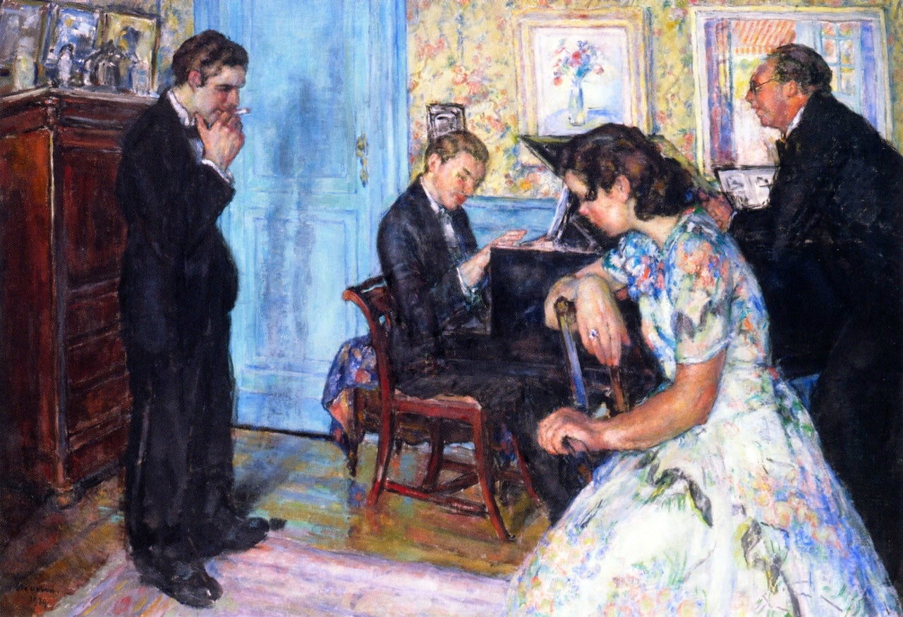The Piano by Georges Morren,A3(16x12")Poster