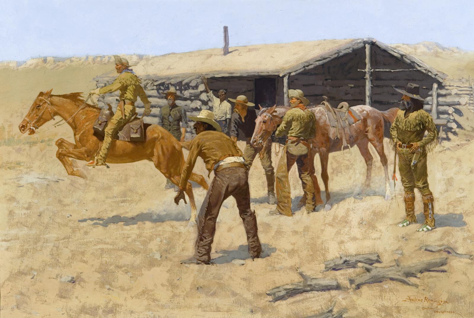 e Coming and Going of the Pony Express by Frederic Remington,A3(16x12")Poster