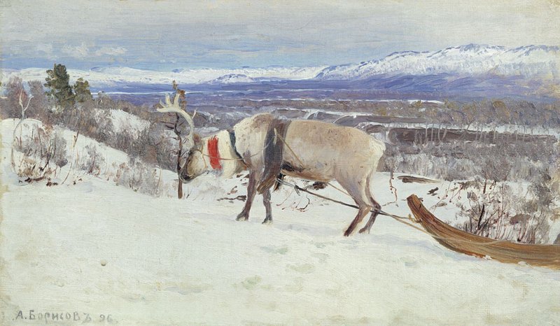 Near the Murmansk Harbour by Alexander Borisov,A3(16x12")Poster