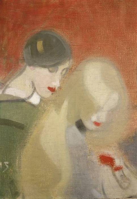 The Jewel, vintage artwork by Helene Schjerfbeck, 12x8" (A4) Poster
