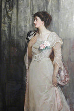 The Honourable Florence Rachel Hamilton-Russell, vintage artwork by John Maler Collier, 12x8" (A4) Poster