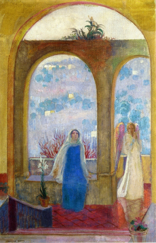 The Annunciation under the Arch with Lilies by Maurice Denis,A3(16x12")Poster