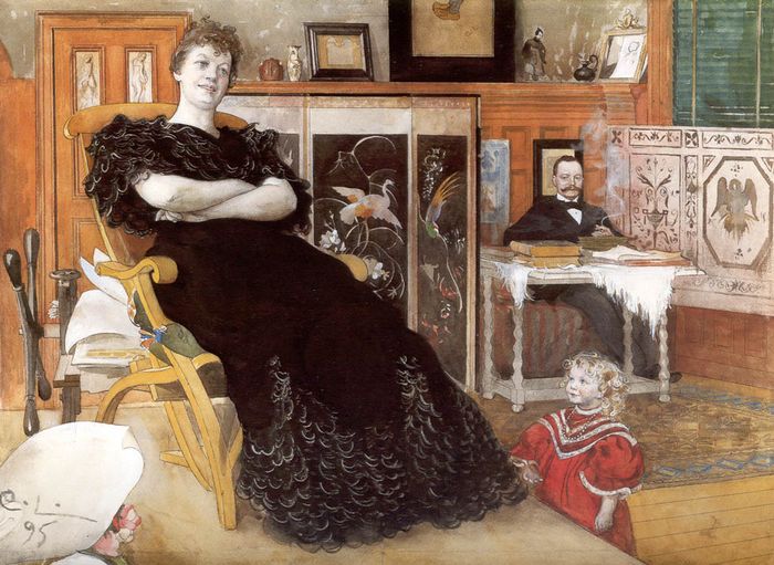 Anna Pettersson by Carl Larsson,A3(16x12")Poster