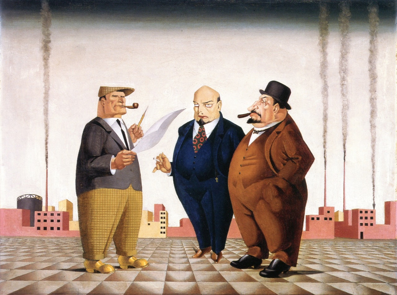 Of Things to Come, vintage artwork by Georg Scholz, 12x8" (A4) Poster