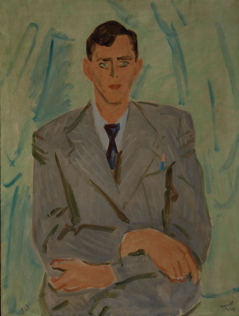 Portrait of F.F. Bernstam, vintage artwork by Vladimir Grinberg, 12x8" (A4) Poster