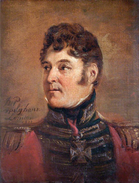 General Sir Colin Halkett (1774–1856), GCB, GCH, vintage artwork by Jan Willem Pieneman, 12x8" (A4) Poster