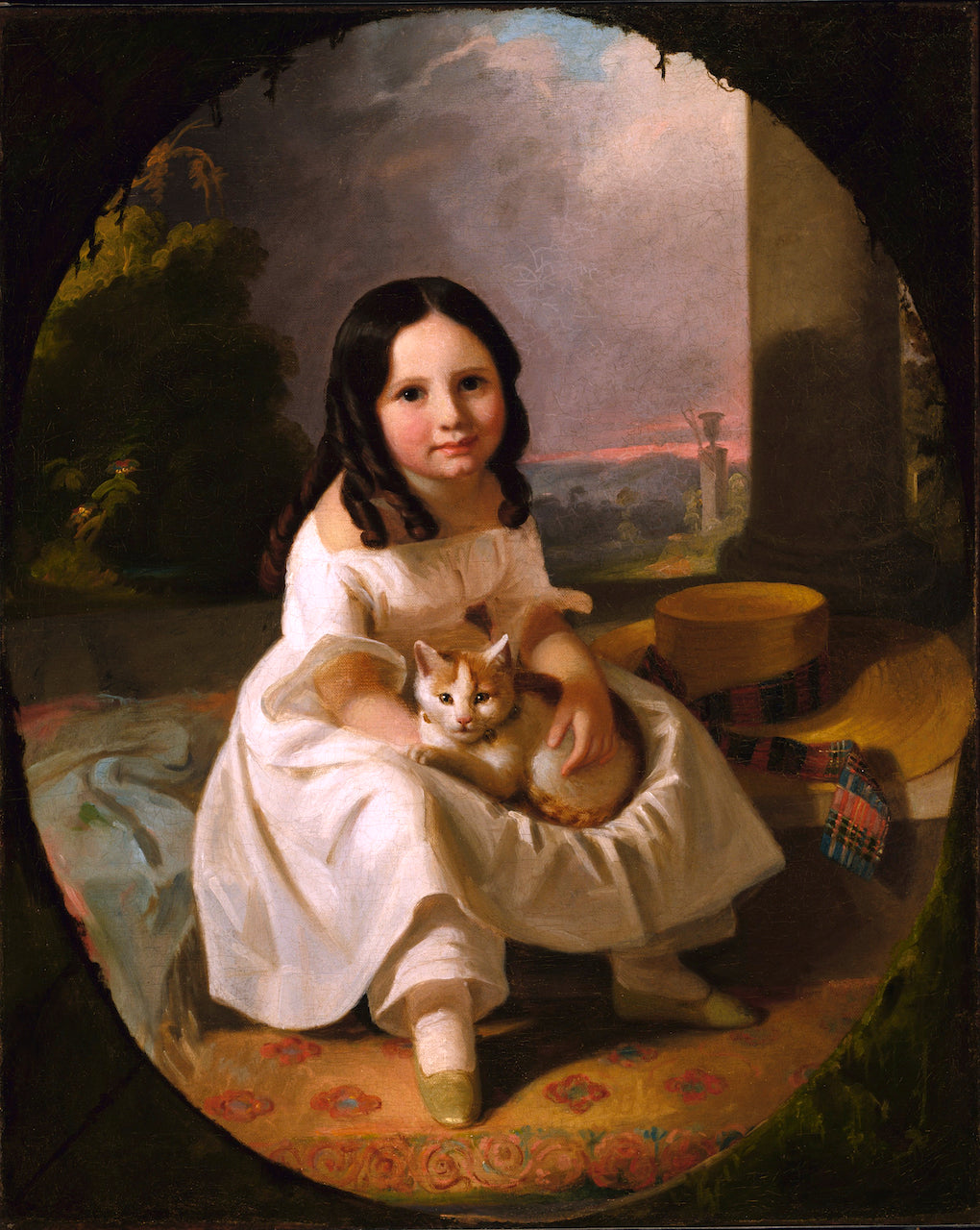 Mary Elizabeth Francis, the Artist's Daughter, vintage artwork by John F. Francis, A3 (16x12") Poster Print