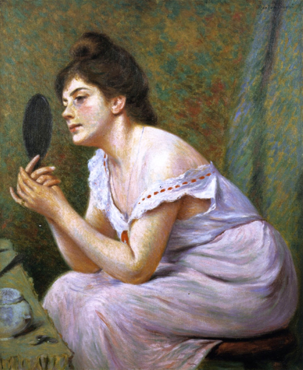 The First Wrinkle, vintage artwork by Federico Zandomeneghi, 12x8" (A4) Poster