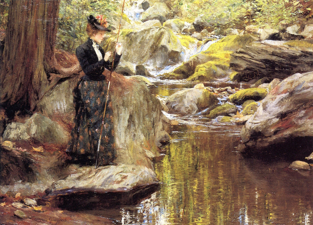 Baiting the Line by Francis Coates Jones,A3(16x12")Poster