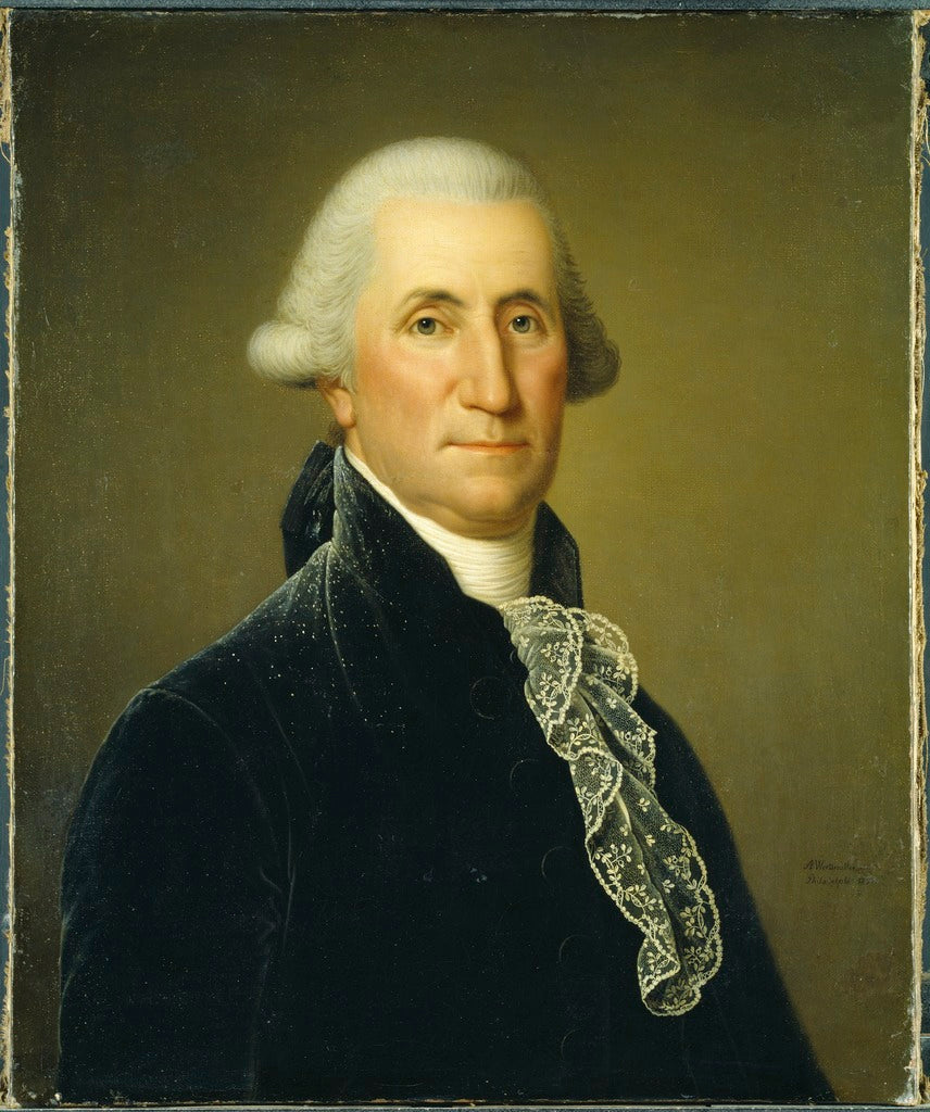George Washington, vintage artwork by Adolf Ulrik Wertmuller, 12x8" (A4) Poster