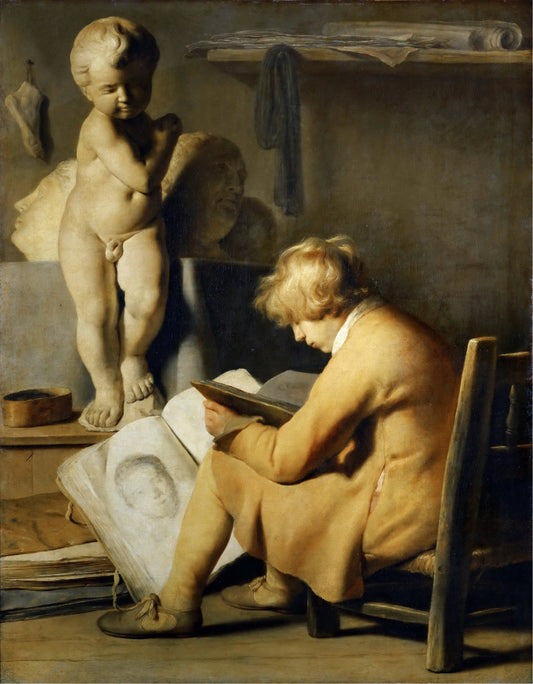 The Young Artist, vintage artwork by Jan Lievens, 12x8" (A4) Poster