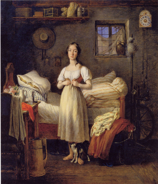 Morning Toilet, vintage artwork by Johann Michael Neder, A3 (16x12") Poster Print