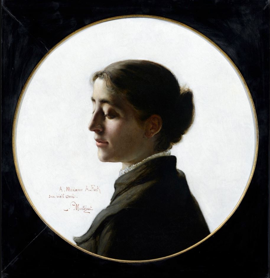 Portrait of Madame A. Fock by Louis Montegut,A3(16x12")Poster