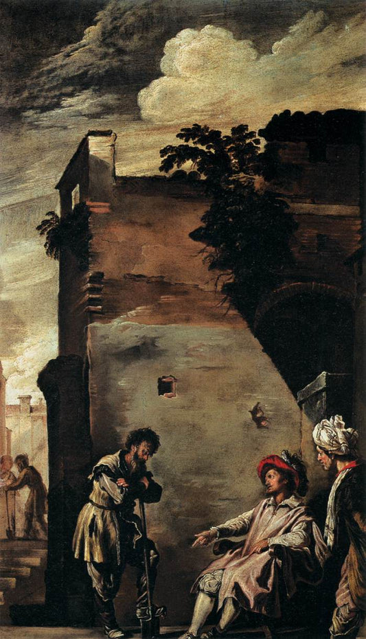 The Parable of the Vineyard, vintage artwork by Domenico Fetti, 12x8" (A4) Poster