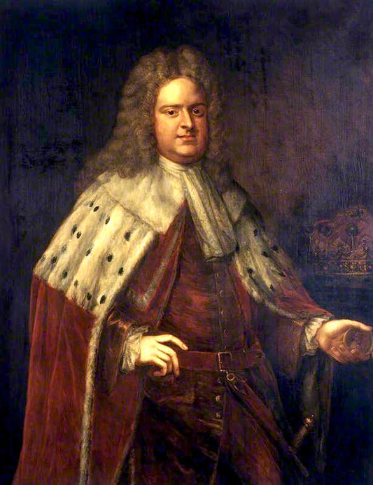 Edward Harley, 2nd Earl of Oxford and Mortimer, vintage artwork by Michael Dahl, 12x8" (A4) Poster