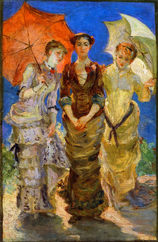 Study for The Three Graces, vintage artwork by Marie Bracquemond, 12x8" (A4) Poster
