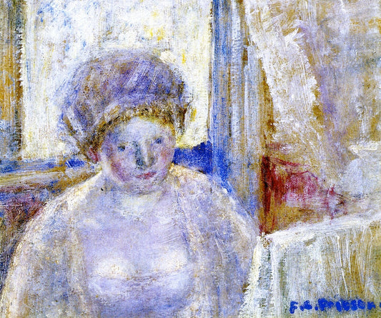Girl with Earrings (study) by Frederick Carl Frieseke,16x12(A3) Poster